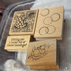 Stampin' Up! Wooden Stamps - Lots of shapes